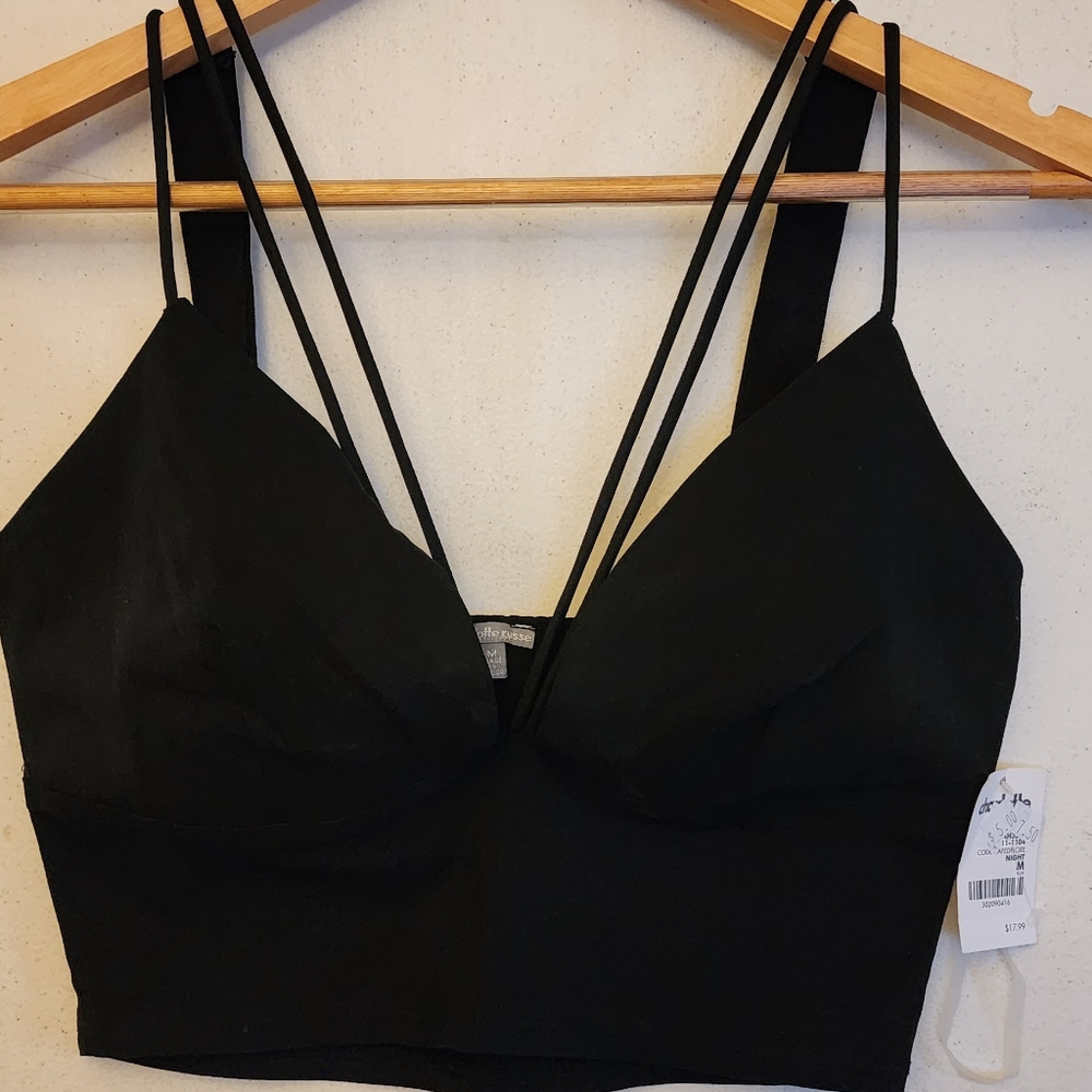 Black crop top/ bralette